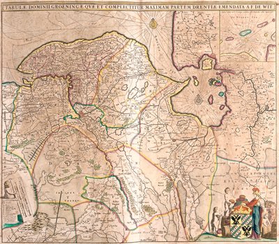 Groningen, Drenthe, Nederländerna av Frederick de Wit