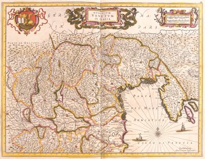 Karta över de venetianska territorierna i Italien (etsning av Frederick de Wit