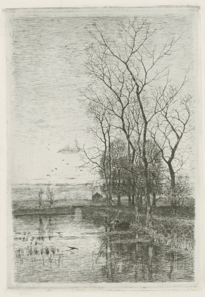 Den lilla bron av Fredericus Jacobus van Rossum du Chattel (signed by artist)
