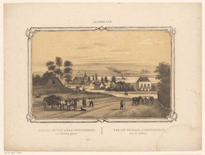 Utsikt över Oosterbeek Utsikt över byn Oosterbeek från Taffelberget (titel på objektet) Gelderland (serietitel på objekt) av Frederik Lodewijk Huygens