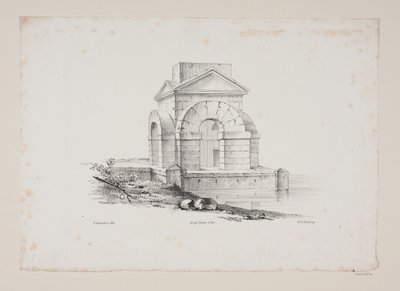 Arkitektoniskt motiv av Frederik Schepelern