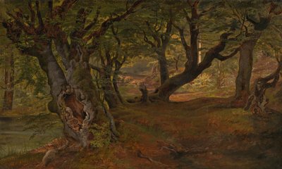 Utsikt över Bregentvedskogen, Sjaelland av Frederik Sødring