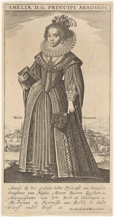 Amalia, fru till Frederick Henry, Prince of Orange av Frederik de Wit