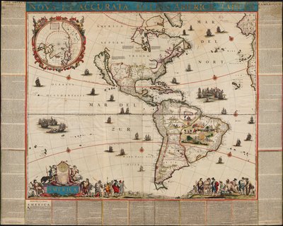 Noua och exakt totius Americae tabula av Frederik de Wit