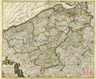 Novissima et Accuratissima Comiatus Flandriæ av Frederik de Wit
