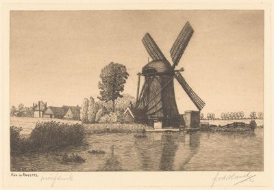 At the Fear (originaltitel på objektet) av Frederik van der Harst (signed by artist)
