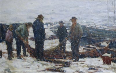 Fiskare, ca 1900 (olja på duk) av Fredrik Kolstoe