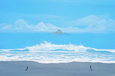 Vågor på Blue Beach av Fredrik Olsen