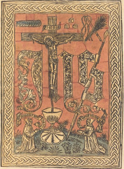 Det heliga monogrammet av French 15th Century