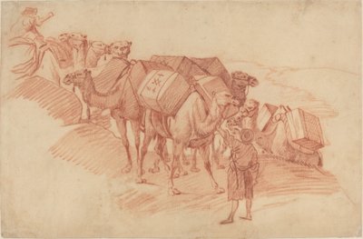 Camel Caravan av French 18th Century
