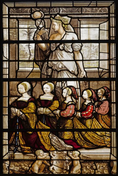 Porträtt av döttrarna till Anne de Montmorency 1493-1567 och Madeleine av Savojen 1510-1586, 1544 av French Master