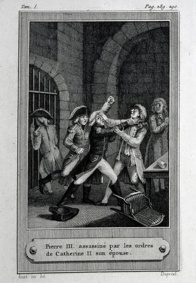 Mordet på Rysslands kejsare Peter III Fjodorovich den 17 juli 1762 av French Master