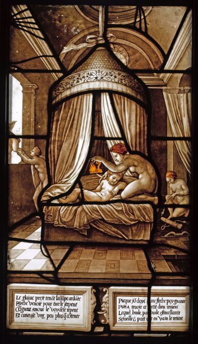 The Story of Psyche Fönster i målat glas, 1441-1444 av French Master