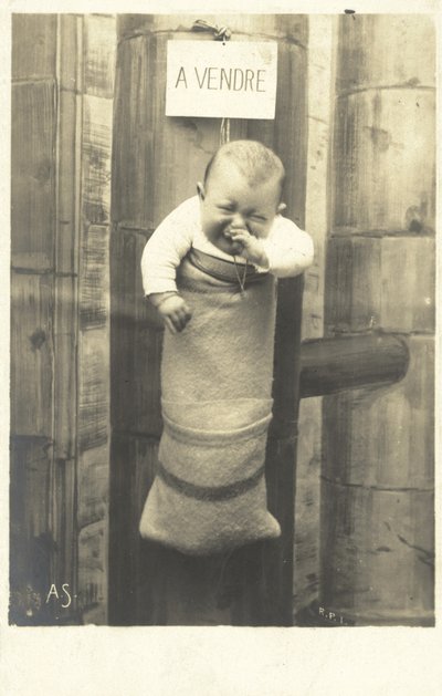 A Vendre, baby till salu (s/v foto) av French Photographer
