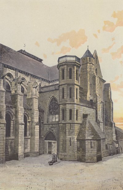 Aigueperse, Eglise, Fasad S av French Photographer