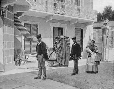 Aix-les-Bains - På väg till duschen (s/v foto) av French Photographer