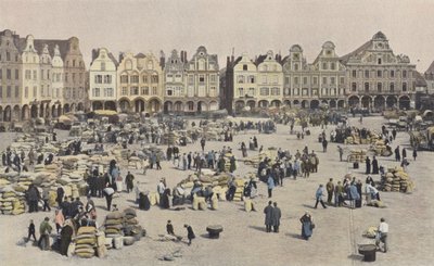 Arras, La Grande Place, en dag med spannmålsvandring av French Photographer