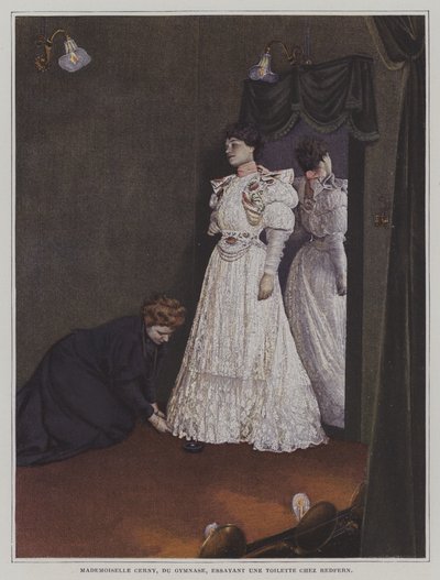Berthe Cerny, fransk skådespelerska (färgfoto) av French Photographer