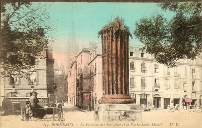 Bordeaux, La Fontaine Des Salinieres, La Fieche Saint-Michel av French Photographer