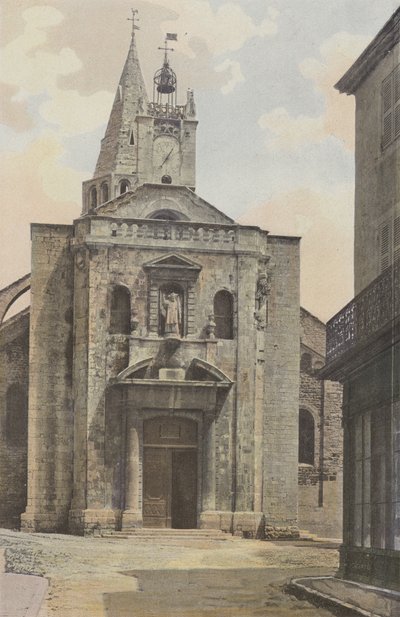 Bourg-Saint-Andeol, Kyrka, Fasad O av French Photographer