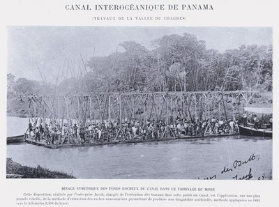 Panama Interoceanic Canal, Chagres Valley Works (s/v foto) av French Photographer
