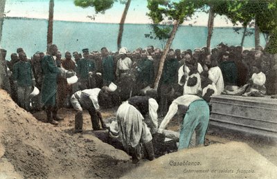 Casablanca, begravning av franska soldater av French Photographer