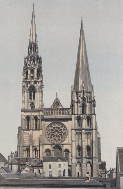 Chartres, Notre-Dame-katedralen, Fasad O av French Photographer