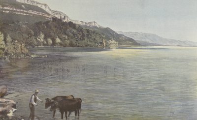 Chindrieux, Chateau de Chatillon och Lac du Bourget av French Photographer