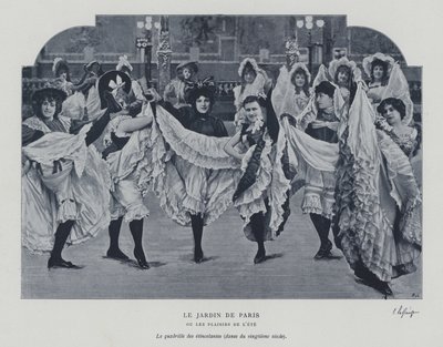 Dansare på Jardin de Paris (s/v foto) av French Photographer