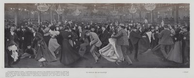 Dans på Moulin de la Galette, Paris (s/v foto) av French Photographer