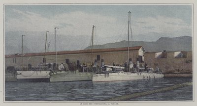Jagare i Toulons hamn, Frankrike (färgfoto) av French Photographer