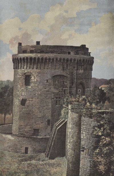 Dinan, före detta slott för hertigarna av Bretagne (fängelse) av French Photographer
