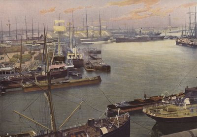 Dunkirk, utsikt över hamnen av French Photographer