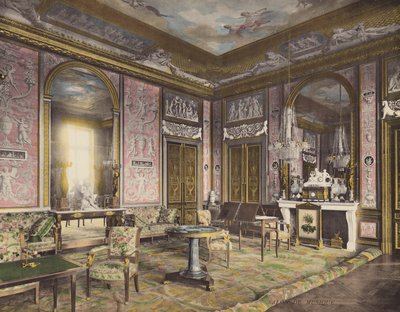 Fontainebleau: Salon de Musique (färgfoto) av French Photographer