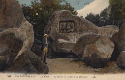 Fontainebleau, La Foret, Klippan av Milet och Rousseau av French Photographer