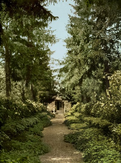 Trädgårdsstig i Claude Monets trädgård, Giverny av French Photographer
