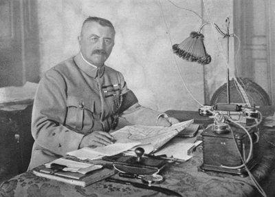 General Franchet dEsperey, överbefälhavare för de allierade arméerna på Balkan, 1914-19 av French Photographer