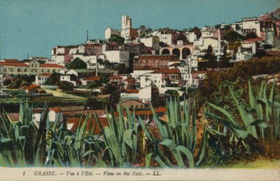 Grasse: Utsikt mot öster (färgfoto) av French Photographer