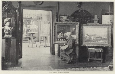 Jean-Leon Gerome i sin verkstad av French Photographer
