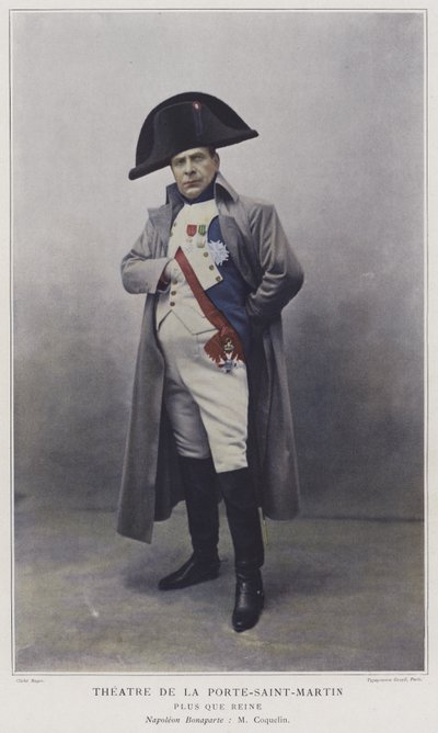 Jean Coquelin som Napoleon i Plus que Reine (färgad bild) av French Photographer