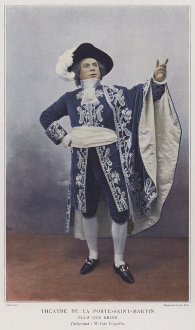 Jean Coquelin som Talleyrand i More Than a Queen (färgad bild) av French Photographer