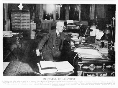 Joseph Caillaux talar i radio 1925, från Le Monde Illustré, 1925 av French Photographer