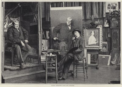 Jules Lefebvre i sin verkstad av French Photographer