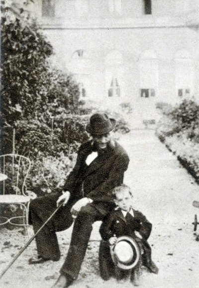 Jules ferry och hans brorson Abel Ferry - fotografering av French Photographer