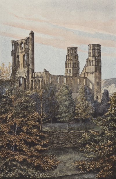 Jumieges, Former Abbey, Together N E av French Photographer