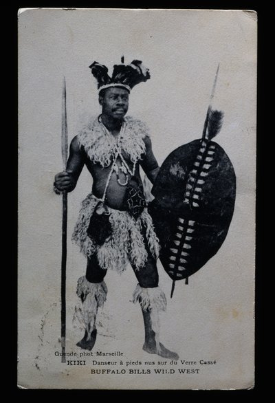 Kiki, dansare som uppträdde barfota på krossat glas, Buffalo Bill (William Frederick Cody av French Photographer