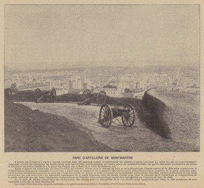 Pariskommunen, Montmartre Artillery Park (s/v foto) av French Photographer