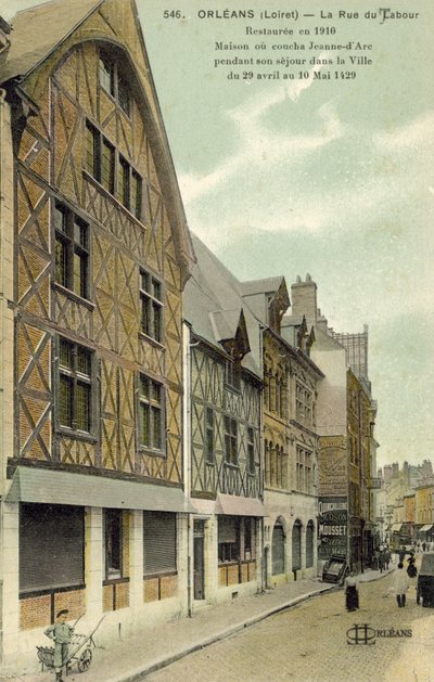 Rue de Labour, Orleans (färgfoto) av French Photographer