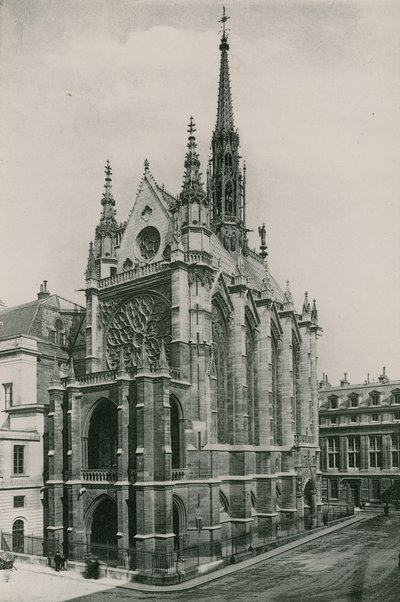 La Sainte-Chapelle, St Chapel (fotogravyr) av French Photographer