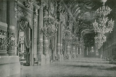 Operans offentliga foajé, operans offentliga lobby (fotogravyr) av French Photographer